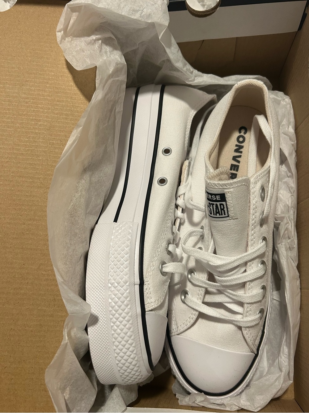 Converse Chuck Taylor All Star Low Top Platform Sneakers - White - Picture 2 of 4